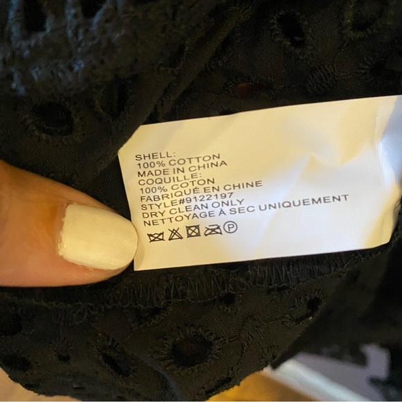 Shoshanna Women's Umbrella Eyelet Mini Dress Size L - Picture 9 of 10